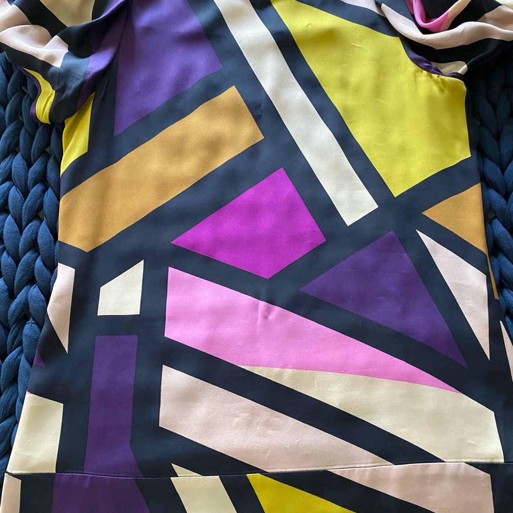 Diane Von Furstenberg vibrant silk top
